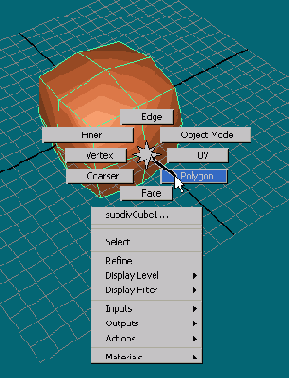 ������������� � ������ Standard mode (����������� �����) �� Polygon mode (������������� �����)