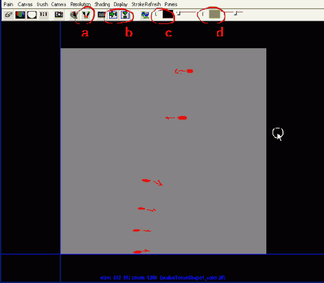 ������ � 2D ��������� Paint Effects
