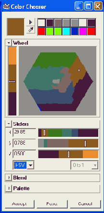 ���� ������� Color Chooser