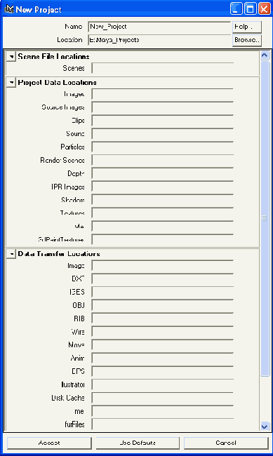 ���� ������� New Project � ������������