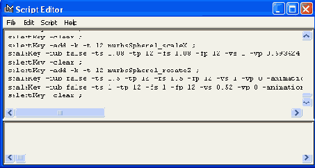 ���� ������� Script Editor