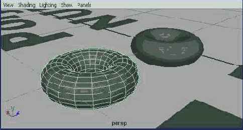 Возможный вид сцены после завершения упражнения