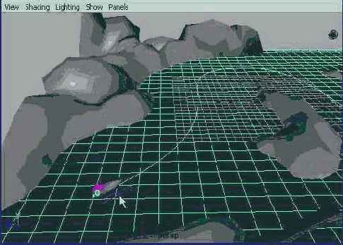 в процессе воспроизведения анимации движение