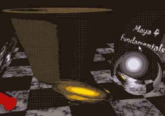 Результат визуализации сцены после