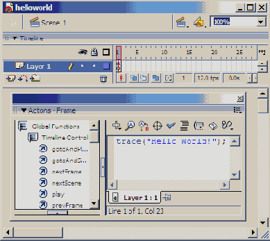 ���� ������ ��������� �� ActionScript