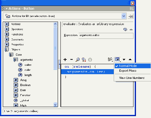������ ������ Action � ������ Normal Mode