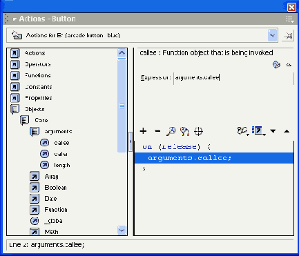 �������� �������� ���������� ������ Actions
