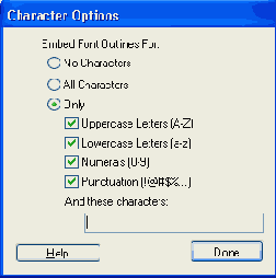 ���������� ���� Character Options