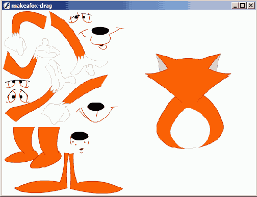 Изображенные слева части тела