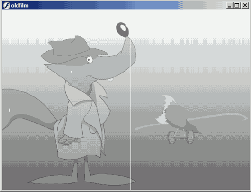 Эффект старого кино создается