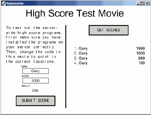 Ролик, отображающий список лучших