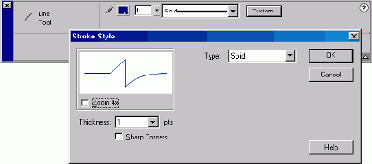 ������� Properties Flash MX � ������ ����� ���������� ��������� �������� ����� (�����)