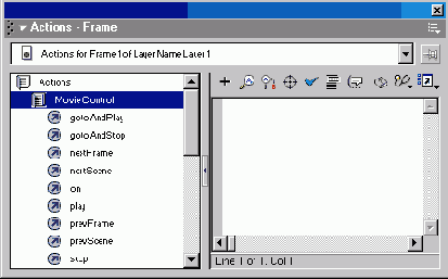 ������ Flash UI Components ������� Actions e Flash MX