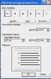 Маркированные списки