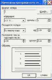 Нумерованные списки