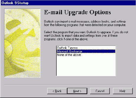 ����� ����������� ��������� Outlook