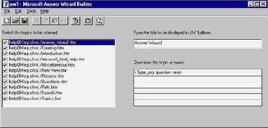 �������� Answer Wizard Builder