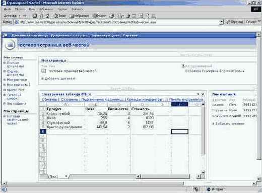 Изменение макета страницы веб-частей