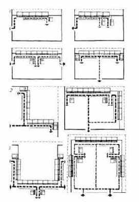 Варианты размещения мебели в залах