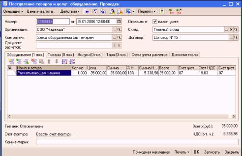 Глава 5. Учет основных средств