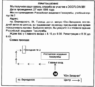 Подготовка совещаний