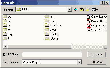 Диалоговое окно Explore