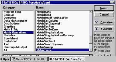 ���� STATISTICA BASIC