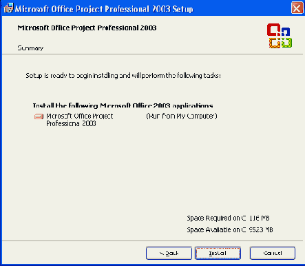 Завершение настройки установки