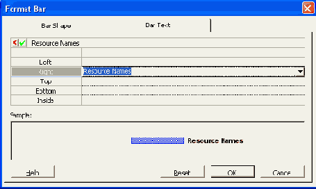Окно Format Ваг (Формат