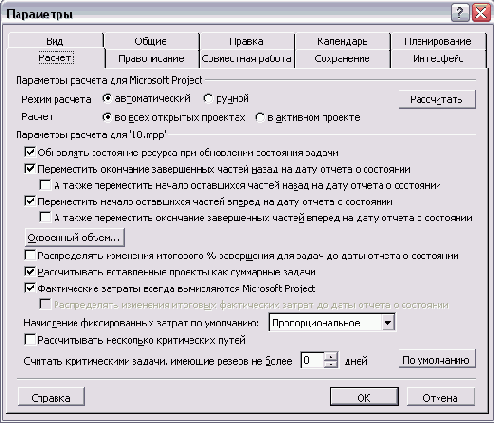������� ������� ������������� MS Project ��� ���� ����� FF (00)