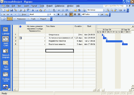 Microsoft Project � ���������� ������� �������������