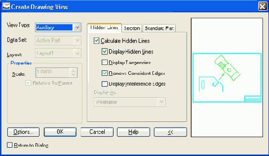 Select first point for projection 