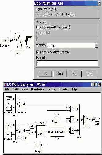 приведена модель генератора для