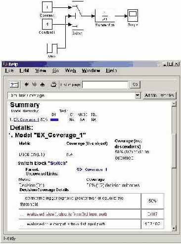 � ������� Simulink Model Coverage. 
