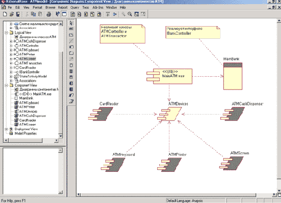 Создание компонентов для реализации классов и отображение классов на компоненты