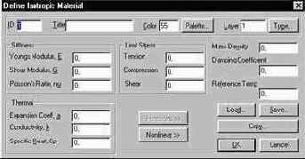 Задание свойств материала