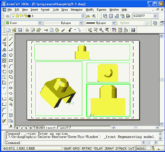 Оформление видовых экранов