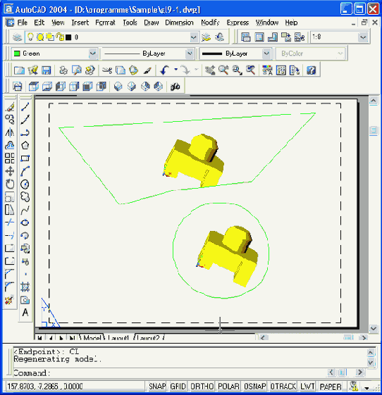 Редактирование формы видового экрана