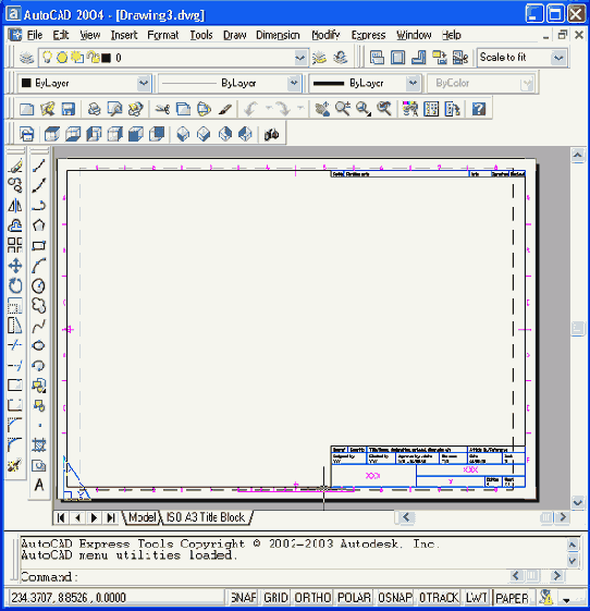 Создание нового рисунка с использованием шаблона