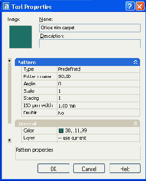 ���� Tool Properties ������� ������� Office trim carpet