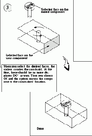 Вставка болта в отверстие