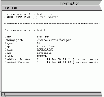Опция Show Link Information - Вывод информации о связях