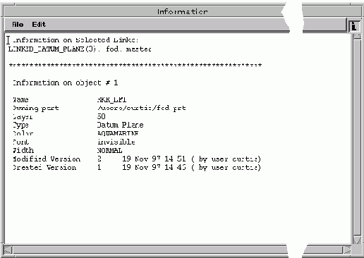 Опция Show Link Information - Вывод информации о связях