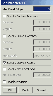Диалоговое окно Edit Parameters - Редактировать параметры