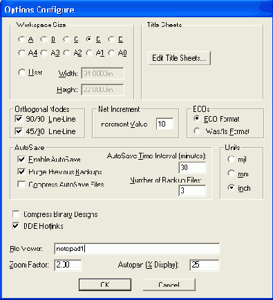 ��������� ������������ PCAD Schematic