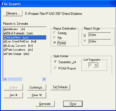 ���� ������� File/Reports