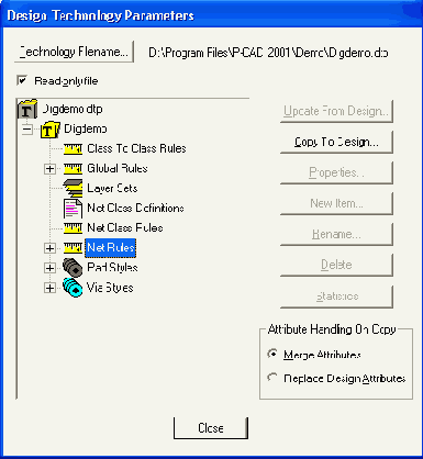 ���� Design Tehnology Parameters ...