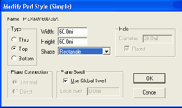 ����� ���������� �������� (Pad Stacks) � ���������� ��������� (Via Stacks)