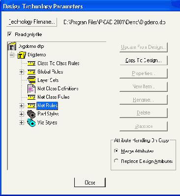 ����� ���������� �������� (Pad Stacks) � ���������� ��������� (Via Stacks)