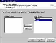 Запуск мастера полнотекстового индексирования (Microsoft SQL Server